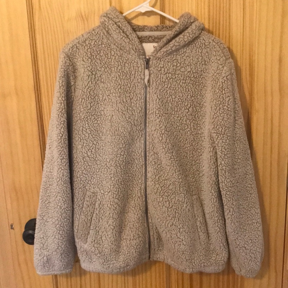 So brand sherpa zip up size large